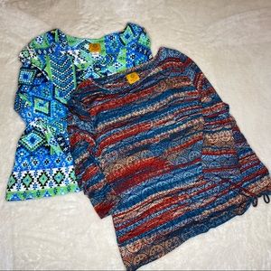 Lot of 2 Ruby Rd. Petite Long Sleeve Shirts size PXL